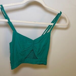 Valia Turquoise Textured Top